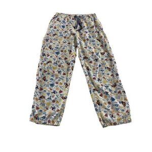 Disney Parks Men's Authentic All Over Print Pajama Bottoms - Large